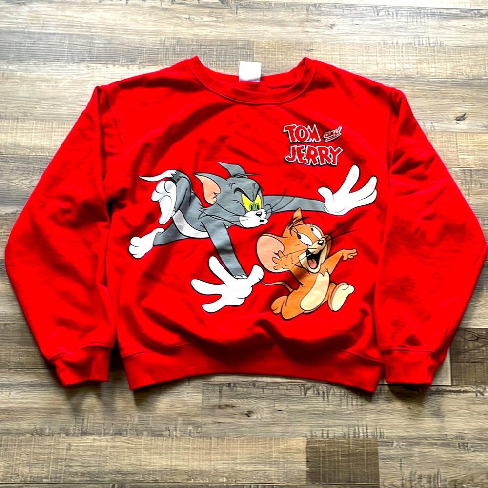 Tom & Jerry sweatshirt, juniors size M (7-9)
